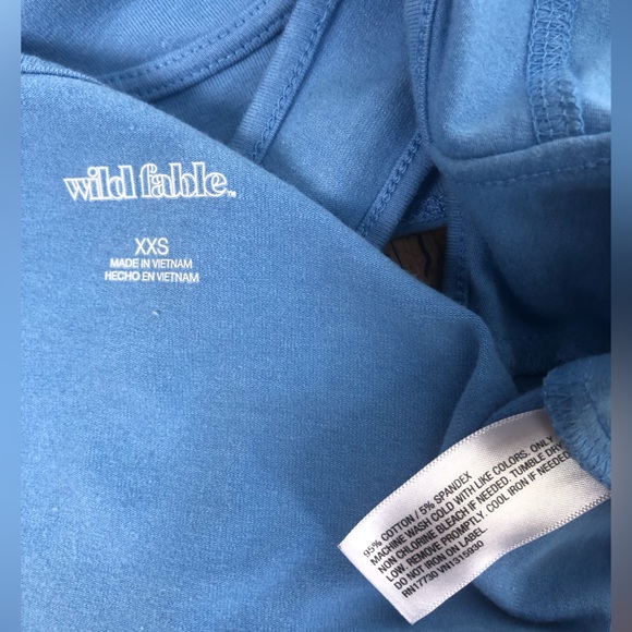 Wild Fable Blue two piece matching outfit. fleece mini skirt & tank set  XXS ⚡️ - Picture 10 of 16